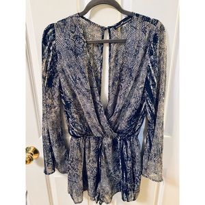 Snakeskin pattern romper